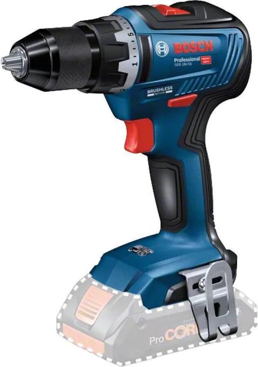 Actual product image Bosch Professional Combo kit 3-piece 18V: GSR 18V-55/GWS 18V-7/GBH 18V-22, 2x battery, quick charger