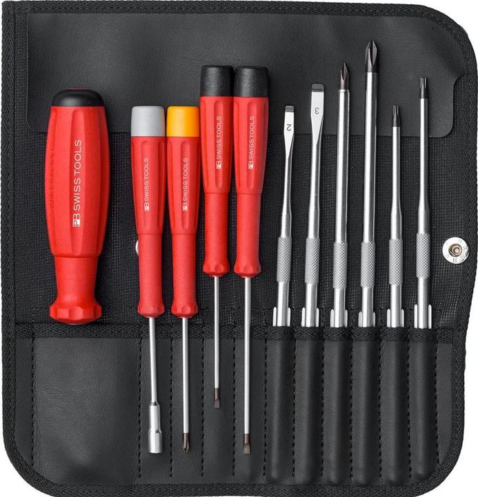 PB Swiss Tools Schraubenzieher-Set PB 8220 (Schlitz, Aussensechskant)