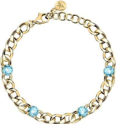 Morellato Original gold-plated bracelet with Poetica SAUZ10 crystals (L)