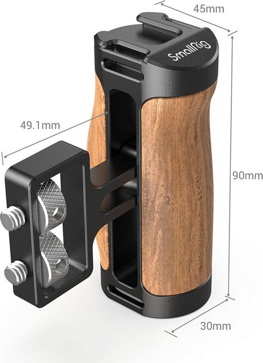 Actual product image SmallRig Wooden Mini Side Handle (1/4Ó-20 Screws) 2913 (Various)