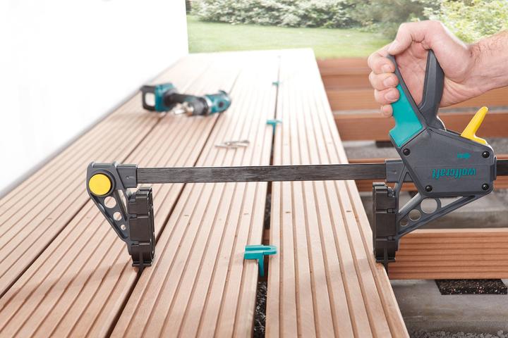 Produktbild wolfcraft wolfcraft 1 Montagezwinge für Terrassendielen (450 mm)