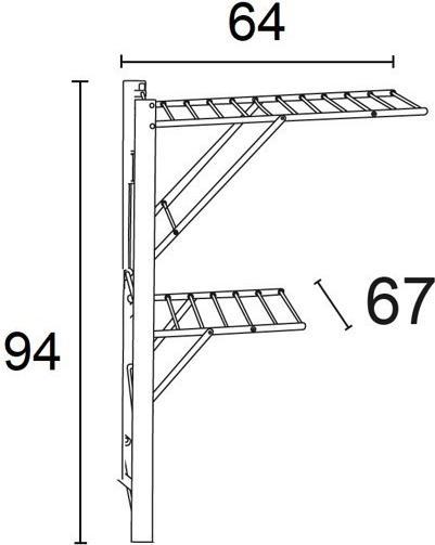 Produktbild Arredamentiitalia Wandtrockner Kevin Weiss (11 m)