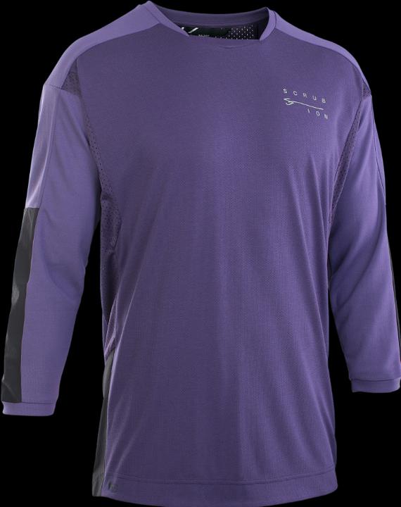 ION Bike Jersey Scrub Amp LS 3/4 BAT men - dark-purple