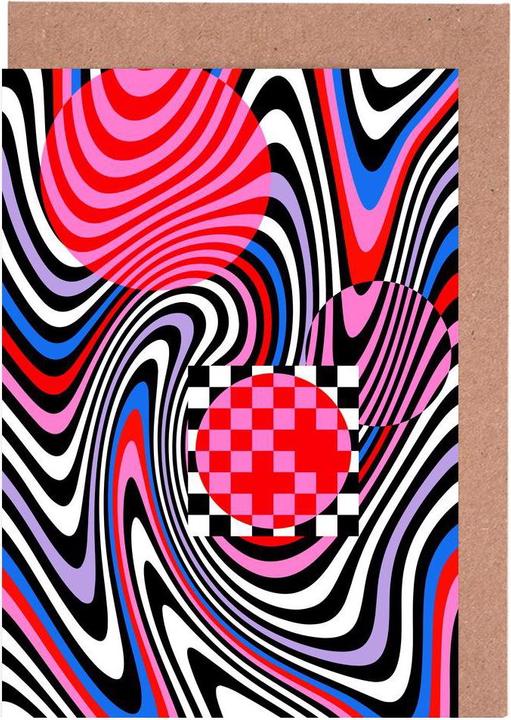 Produktbild Juniqe Optical Waves - Abstrakt & Geometrisch (5 Stk.)