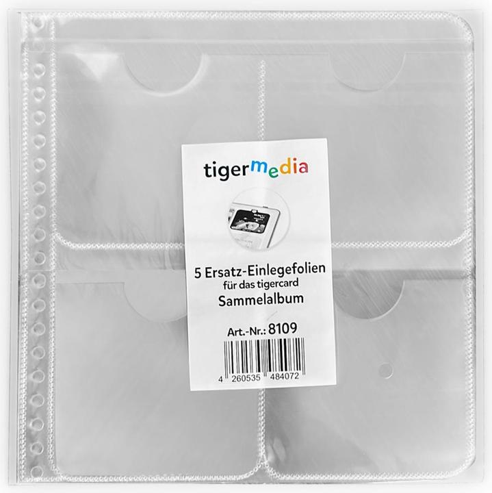 Image du produit Tigermedia 5 feuilles d'insertion de rechange pour l'album tigercard
