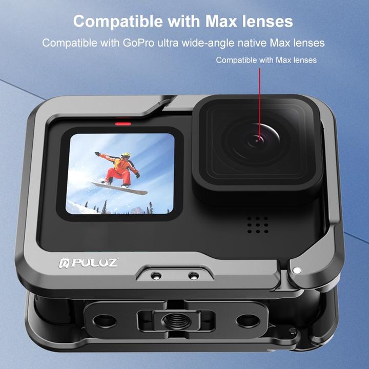 Image du produit Puluz Support GoPro en aluminium (Hero 10, Héros 9, Hero 11, GoPro Hero 13, Hero 12)