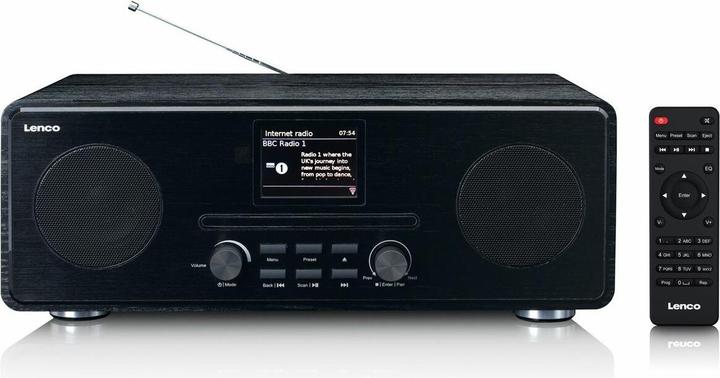 Lenco DIR-261BK (Web radio, DAB, FM, Bluetooth, WiFi)