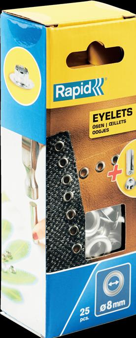 Produktbild Rapid Ösen 8mm 25 Stück + Einschlagwerkzeug