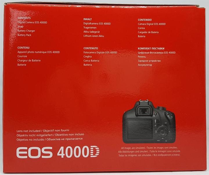 Produktbild Canon Eos 4000d - (Eu) (18.70 Mpx, APS-C / DX)