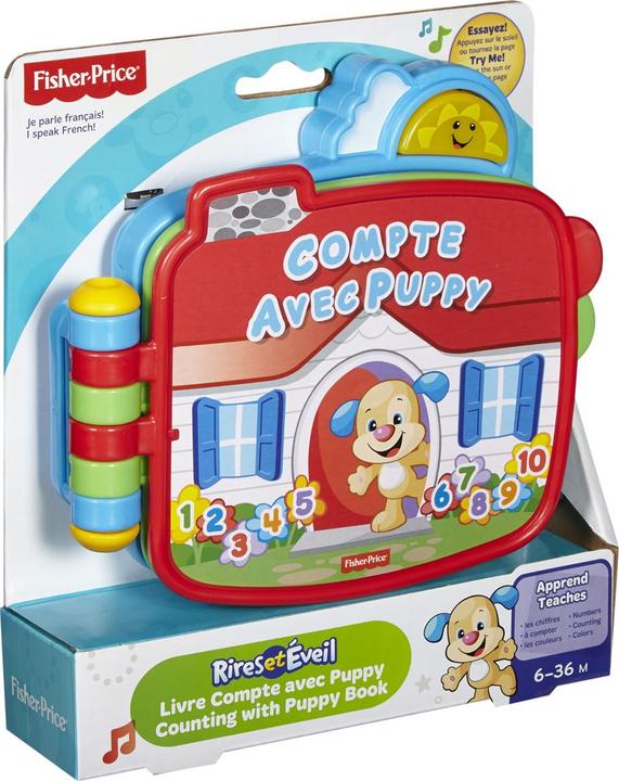 Actual product image Fisher-Price Learning fun doggie number book (FR) (French)