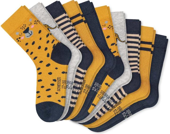 Schiesser 10er Pack Tiger Kindersocken (10er Pack, 23 - 26)