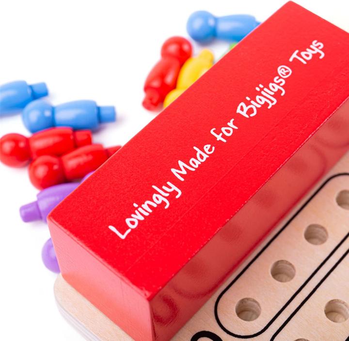 Actual product image Bigjigs Wooden game Crack the Code (Multilingual)