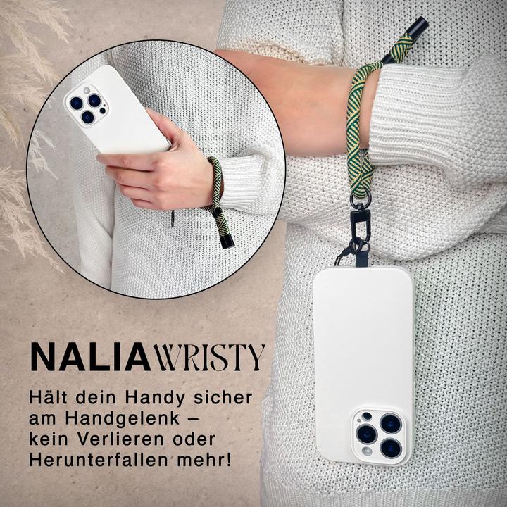 Image du produit Nalia Wristy Lanyard Handykette – Universal Trageband für Smartphones – Verstellbar, Soft & Elastisch