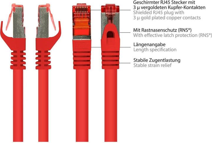 Image du produit Good Connections Good Technology Cat6 7.5m (S/FTP, CAT6, 7.50 m)