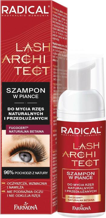 Farmona Radical Lash Architect Shampoo In Foam For Washing Natural And Extended Eyelashes 50Ml (Körperlotion, 50 ml)