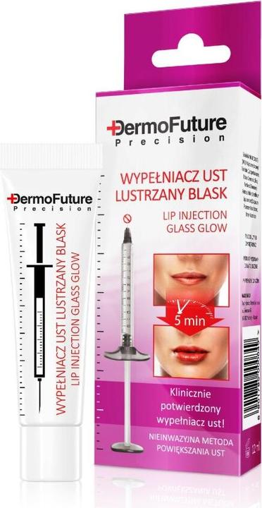 Actual product image DermoFuture Lip Injection Glass Glow Lip Filler Mirror Glow 12Ml (12 ml)