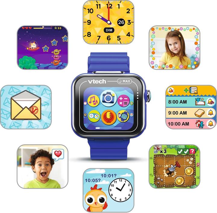 Actual product image VTech KidiZoom Smartwatch MAX bleue