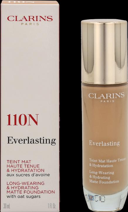 Actual product image Clarins Everlasting Foundation No.110N Honey (110N Honey)