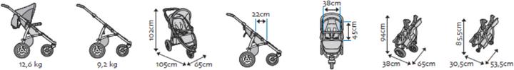 Produktbild Quinny Speedi Set Fast Black inkl. Kinderwagenaufsatz 2015
