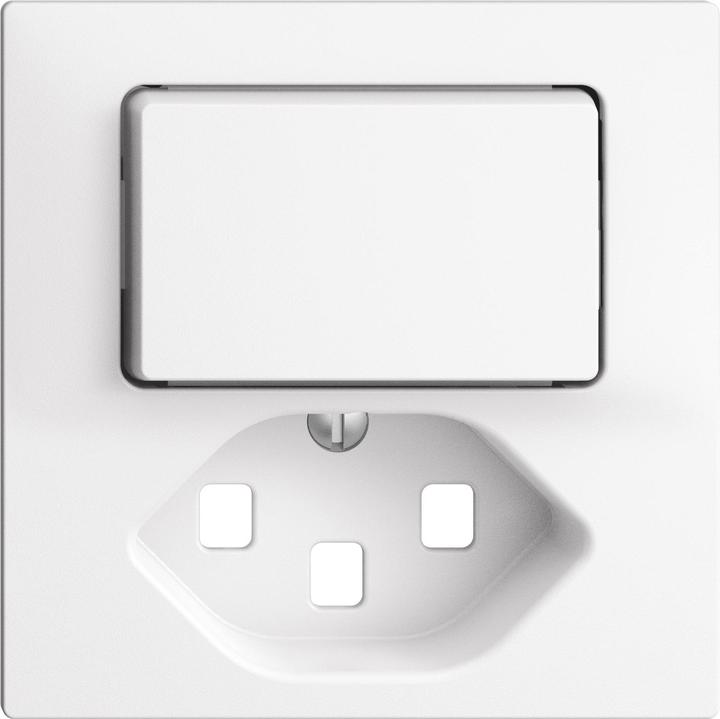 Actual product image Feller Cover set for small combination T23, push button, side illuminated white