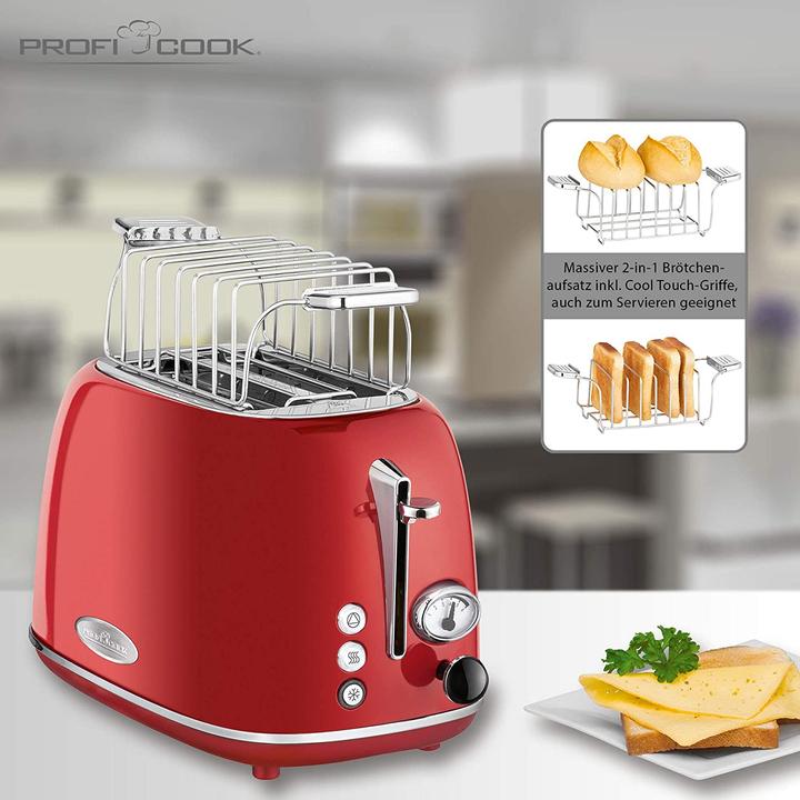 Actual product image Proficook Toaster PC-TA 1193 Red
