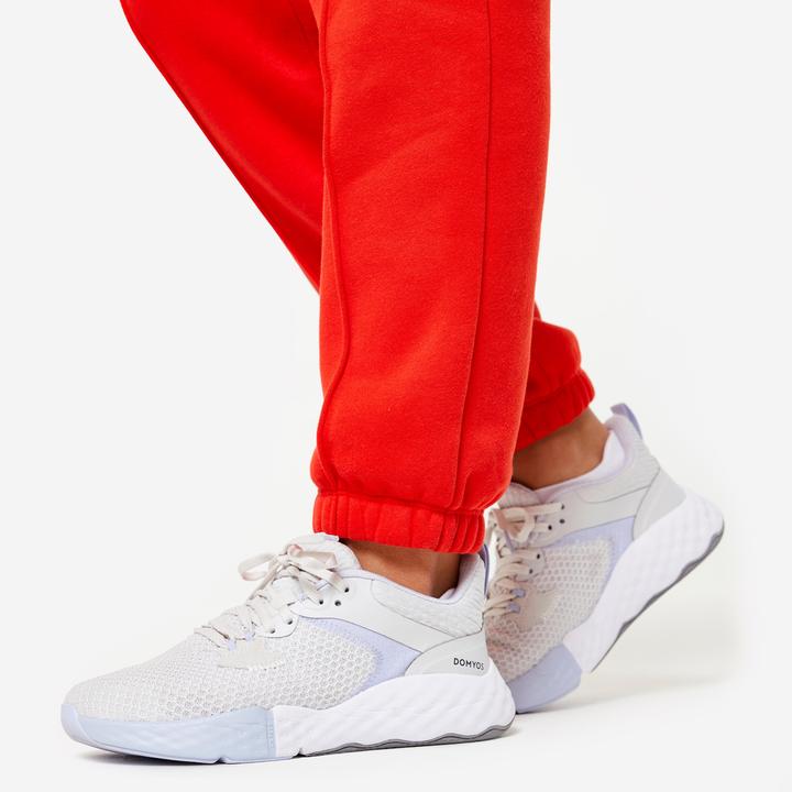 Image du produit Domyos Pantalon de jogging femme chaud - 500 rouge foncé