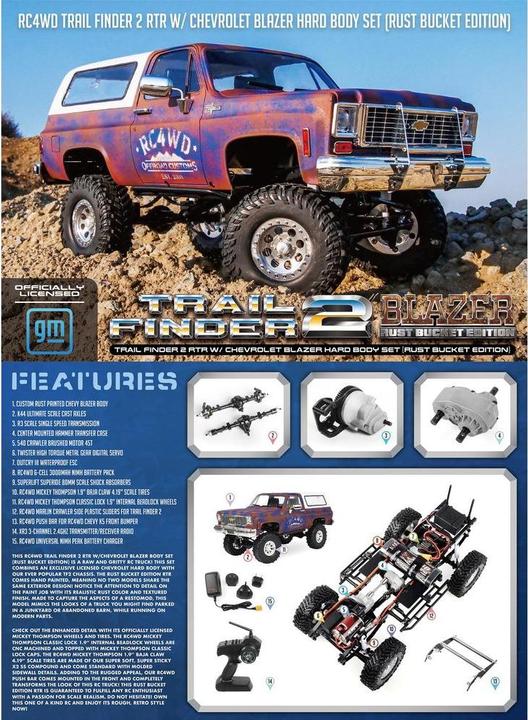 Immagine prodotto Rc4Wd Scala Crawler TF2 Chevy Blazer secchio di ruggine, 1:10, RTR (RTR pronto all'uso)
