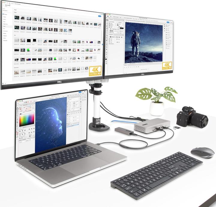 Actual product image StarTech com Thunderbolt 4 Multi-Display Docking Station, Quad/Triple/Dual Monitor Dock - 2x HDMI/2x (Thunderbolt, 7 Ports)