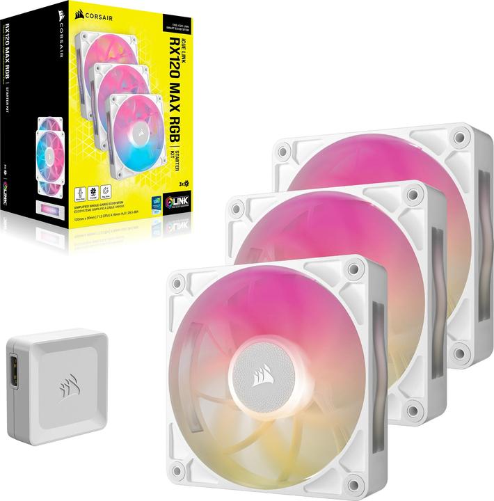 Image du produit Corsair iCUE LINK RX120 MAX RGB (120 mm, 3 x)