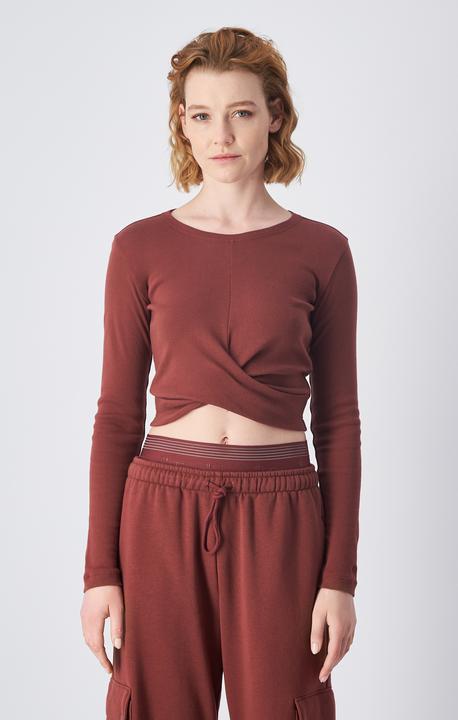 Produktbild Champion Koszulka damska Crewneck Croptop brązowa 117435 MS524 M (M)