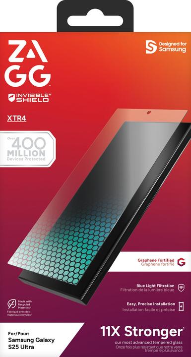 Image du produit Zagg Glass XTR4 (1 pièce(s), Samsung Galaxy S25 Ultra)