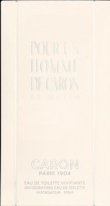 Actual product image Caron Pour Un Homme de Le Matin Eau de Toilette 125ml Men Spray (Eau de toilette, 125 ml)