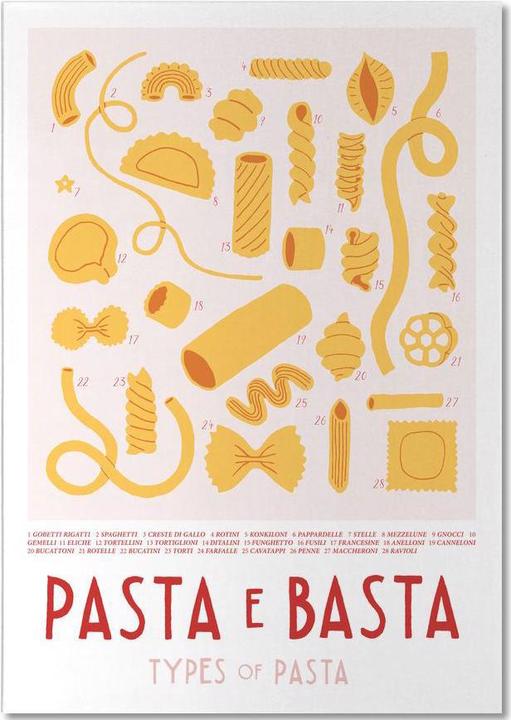 Produktbild Juniqe Pasta e Basta - Essen & Trinken (A5, Gepunktet)
