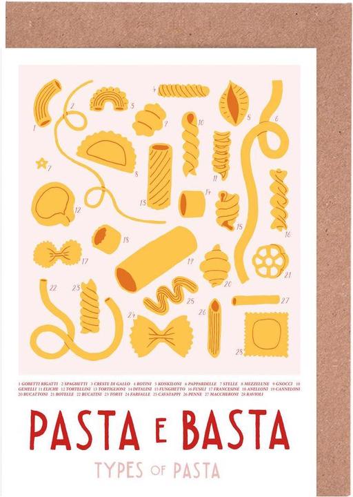Produktbild Juniqe Pasta e Basta - Essen & Trinken (15 Stk.)