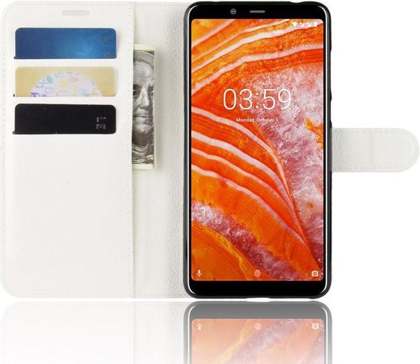Actual product image MU Classic Litchi Leather Bookcover Series (Nokia 3.1 Plus)
