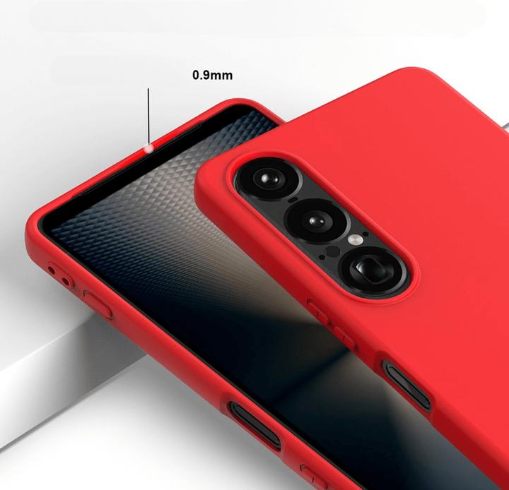 Produktbild Cover-Discount Sony Xperia 1 VII - Silikon Gummi Hülle mit Riemen (Sony Xperia 1 VI)