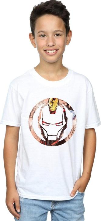 Immagine prodotto Iron Man Montage Symbol Maglietta Ragazzi (128)