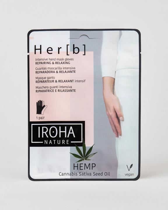 Immagine prodotto Iroha Nature Natura - Maschera per le mani e le unghie in Cannabis alle erbe
