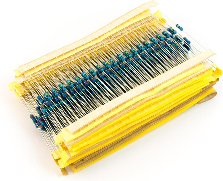 Produktbild Purecrea Widerstand Set 600 Stk. Assortiert 1/4W 1% Genauigkeit