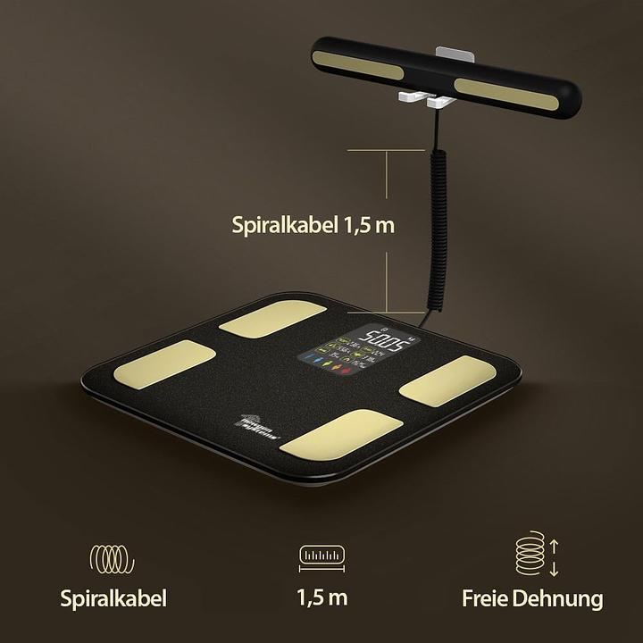 Actual product image Newgen medicals Ganzkörperanalyse-Waage mit Handsensoren und App (180 kg)