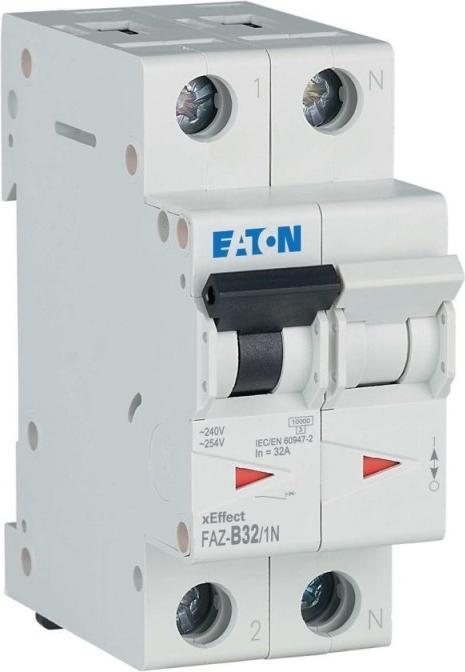 Actual product image Eaton MOE FAZ-B32/1N LS-switch 32A 1+N-p B-Char