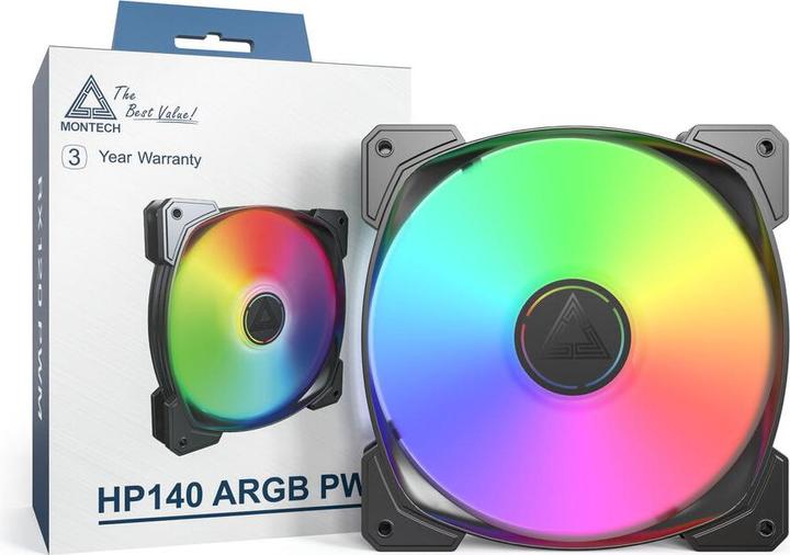 Immagine prodotto Montech HP140 ARGB PWM Nero (140 mm, 1 x)