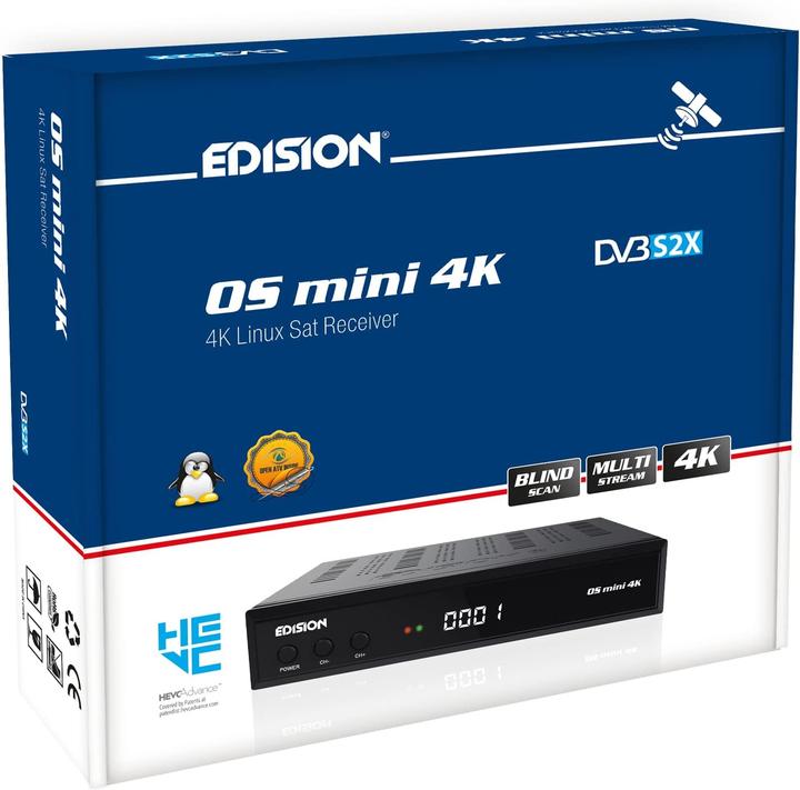 Immagine prodotto Edision OS Mini 4K, 1X S2X (DVB-S2)