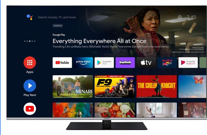 Produktbild Telefunken QU65AN900M (164 cm (65 Zoll), schwarz, UltraHD/4K, Triple Tuner, SmartTV, Android Betriebssystem) (65", QLED, 4K, 2023)