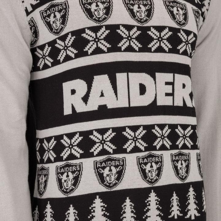 Produktbild Foco NFL Ugly Sweater XMAS Strick Pullover Las Vegas Raiders - L (L)