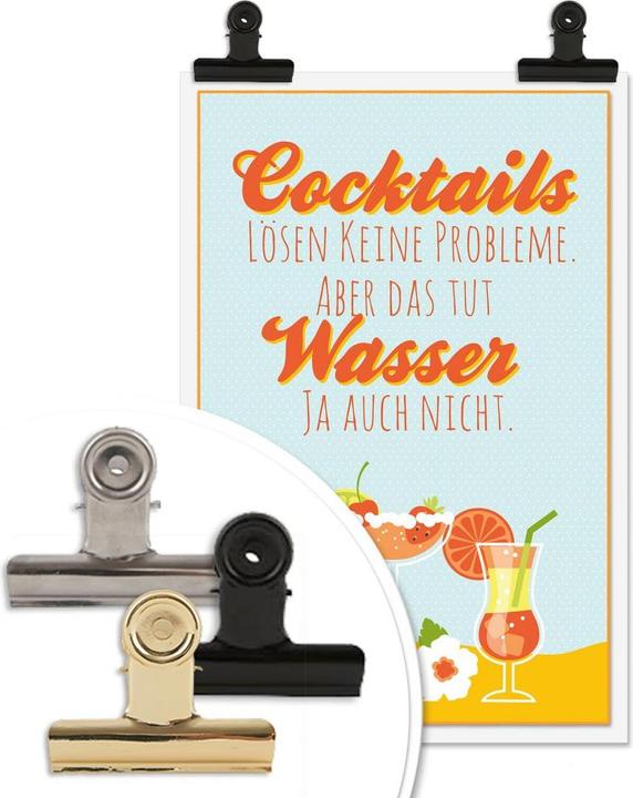 Produktbild Trenddeko Cocktails lösen keine Probleme... (70 x 100 cm)