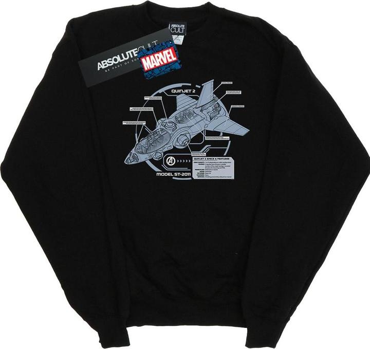 The Avengers Quinjet Breakdown Sweatshirt (XL)