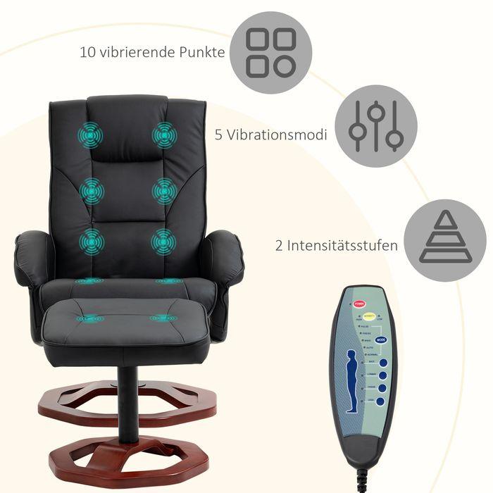 Actual product image Jamb Massage chair with footrest