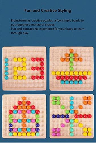 Produktbild Activity Board Holzspielzeug Brettspiele Kinder, Spielzeug, Clip Perlen Spiel Puzzle Board, Regenbogen Ball