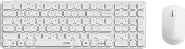 Image du produit Rapoo 9310M Kit de bureau multi-mode blanc (DE, Sans fil)